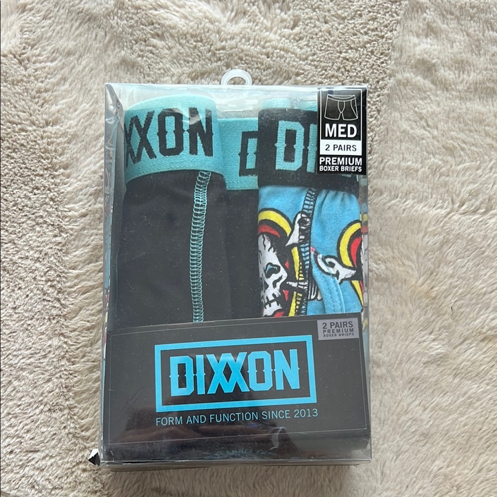 DIXXON Boxer Briefs 2-Pack - Black and Aqua